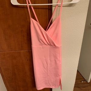 Pink mini dress